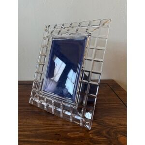 Mikasa Crystal Photo Frame Clear Beveled Rectangular 5x7 Picture Frame